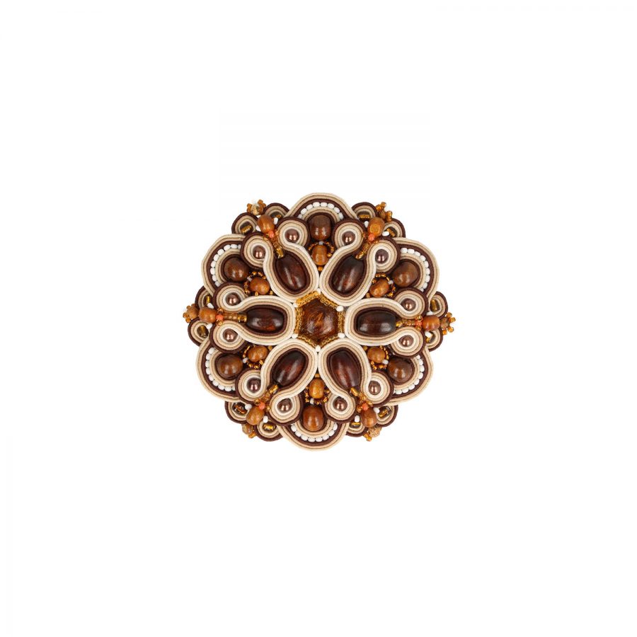 Soutache Element mit Schmucksteinen